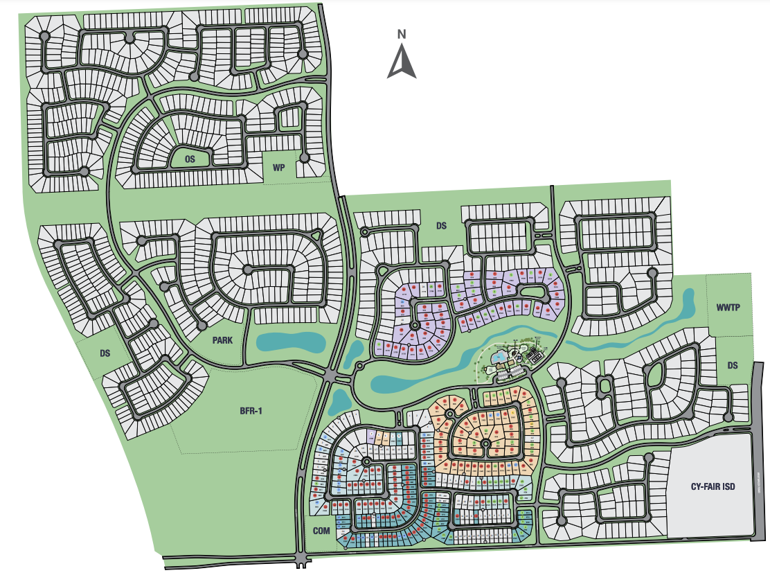 Avalon at Cypress 70s site plan