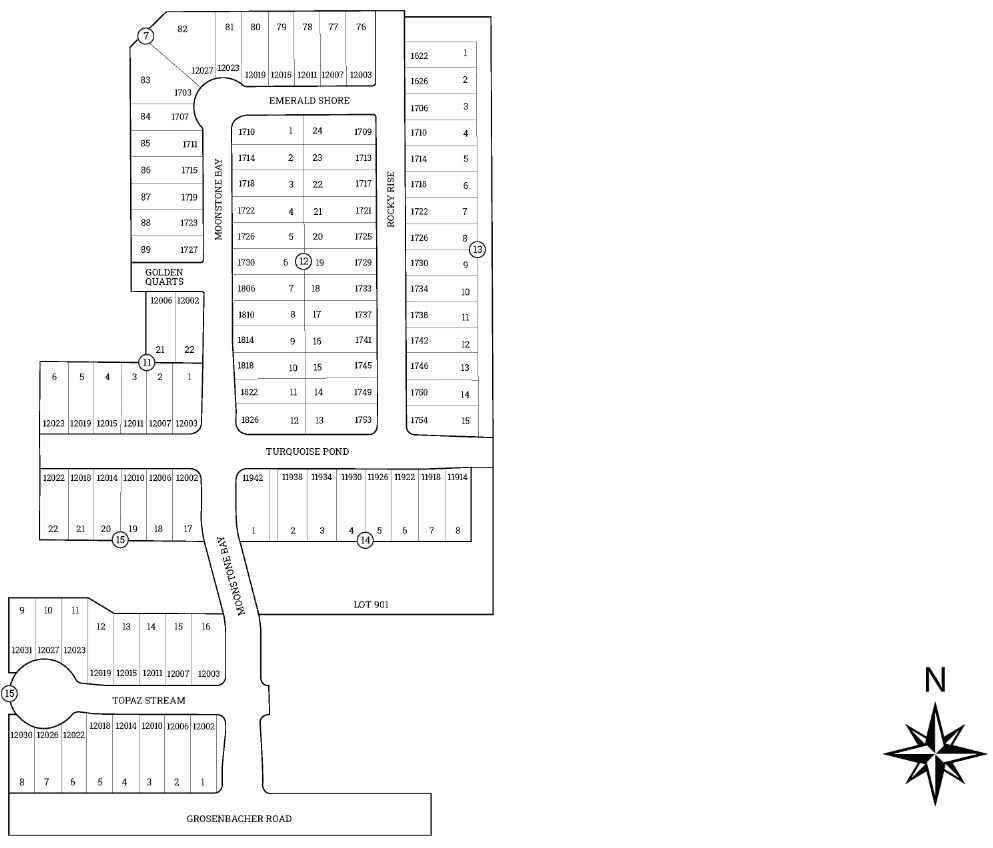 The Canyons at Amhurst site plan