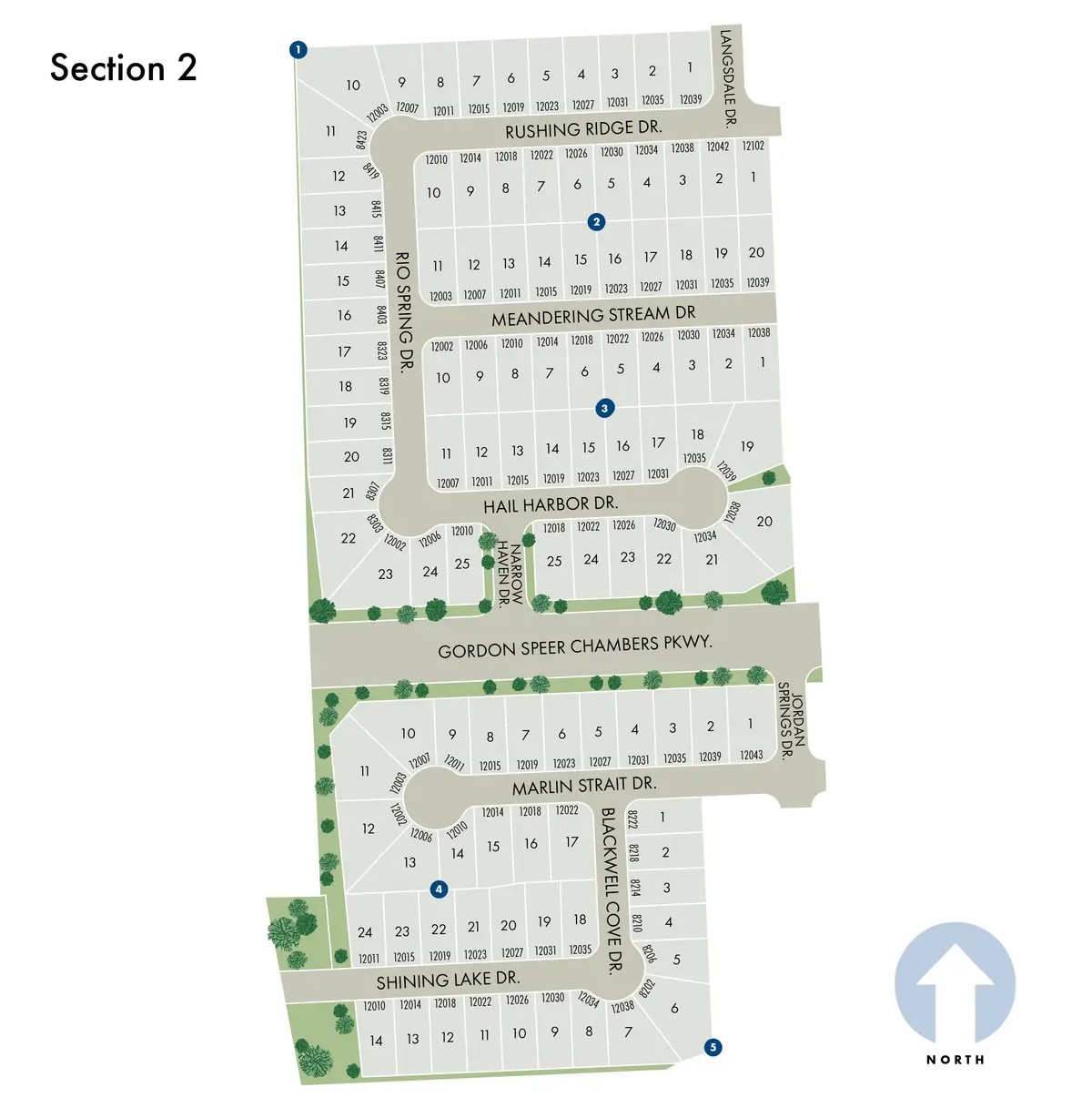 Heights of Barbers Hill site plan
