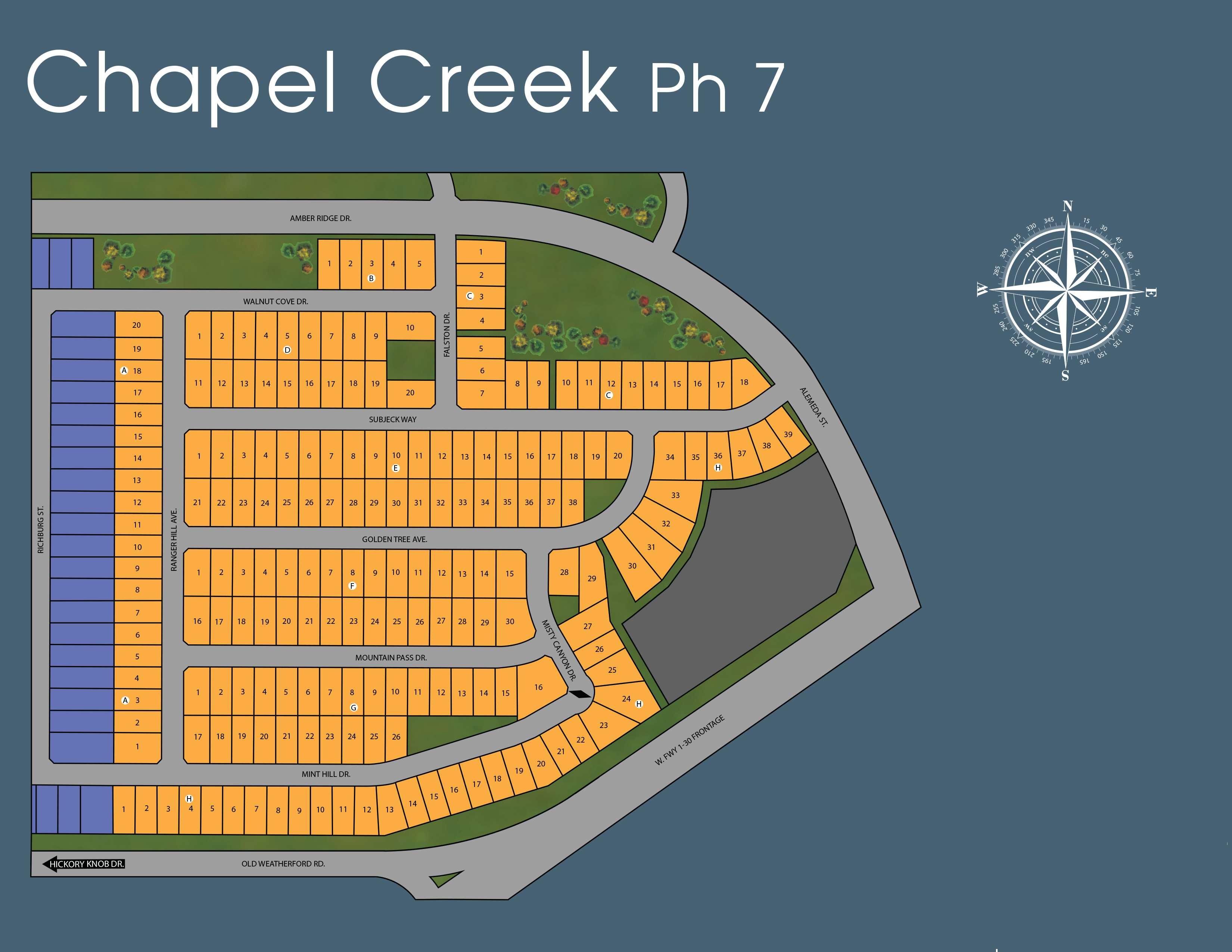 Highlands at Chapel Creek site plan