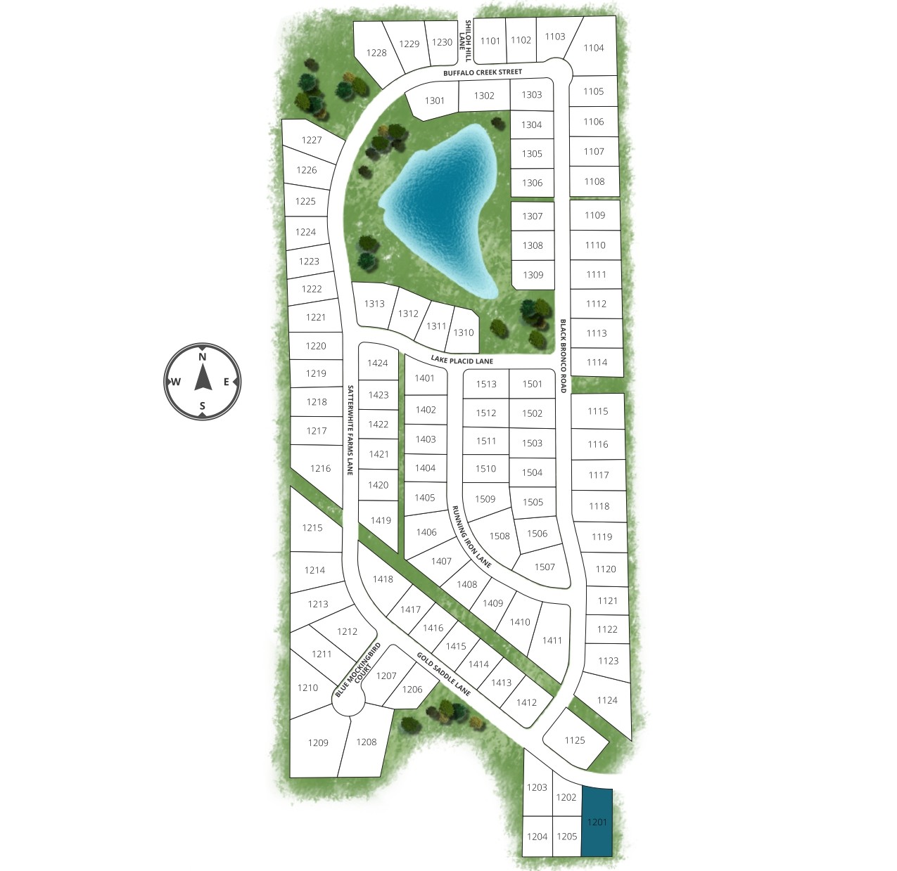 Timber Hollow site plan
