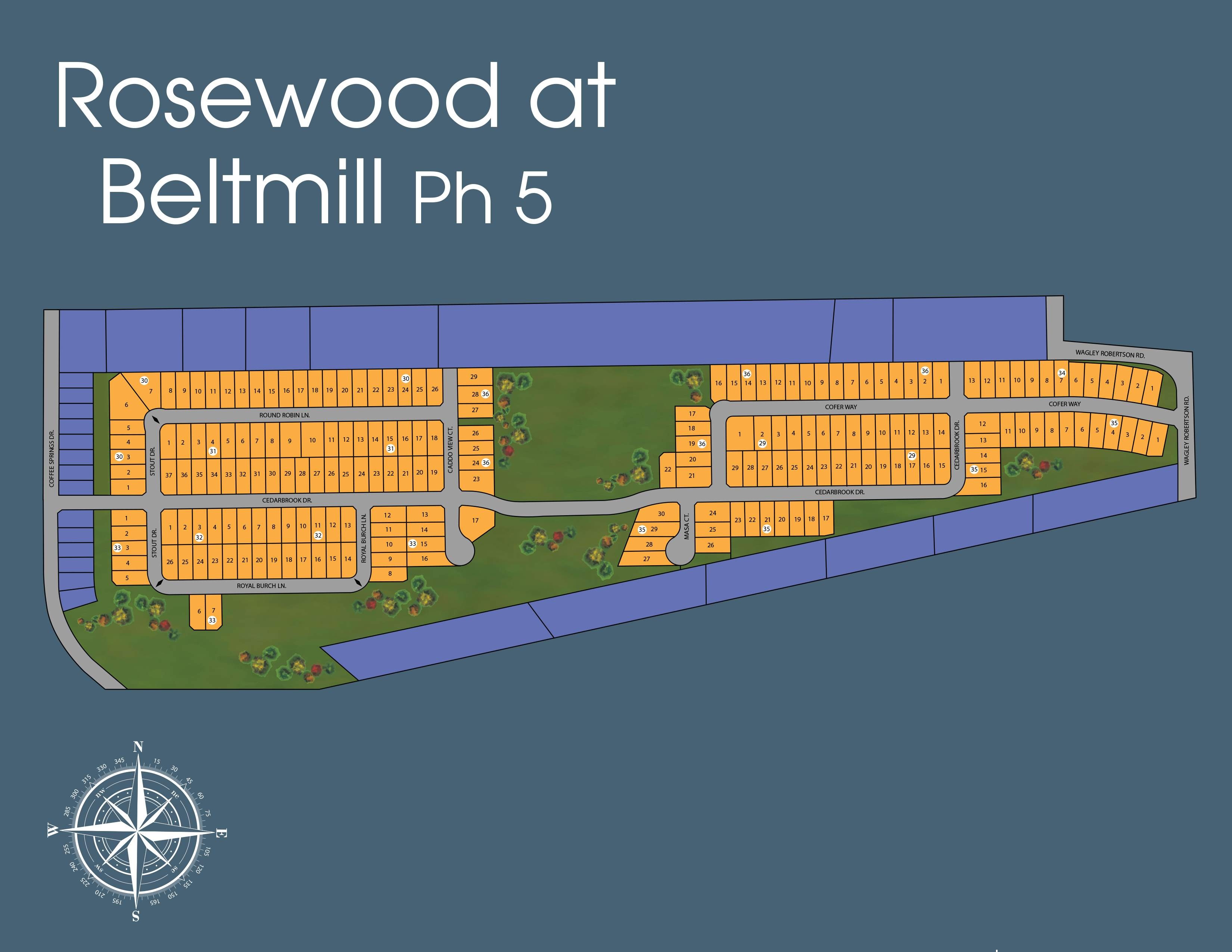 Rosewood at Beltmill site plan