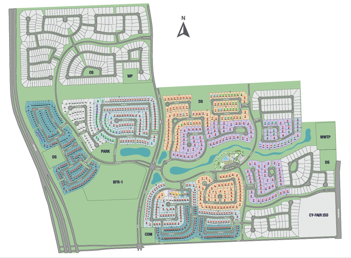 Avalon at Cypress 50s site plan
