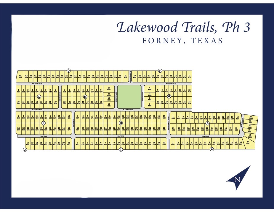 Lakewood Trails site plan
