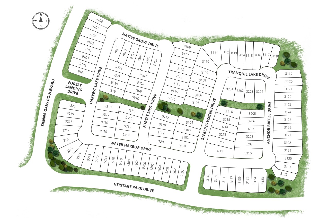 Sienna site plan