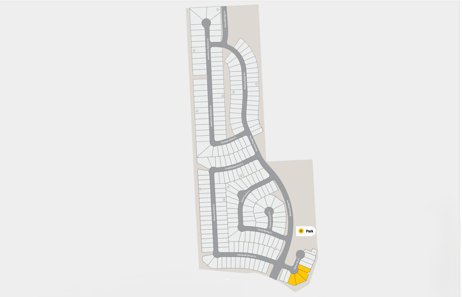 Mustang Ridge site plan