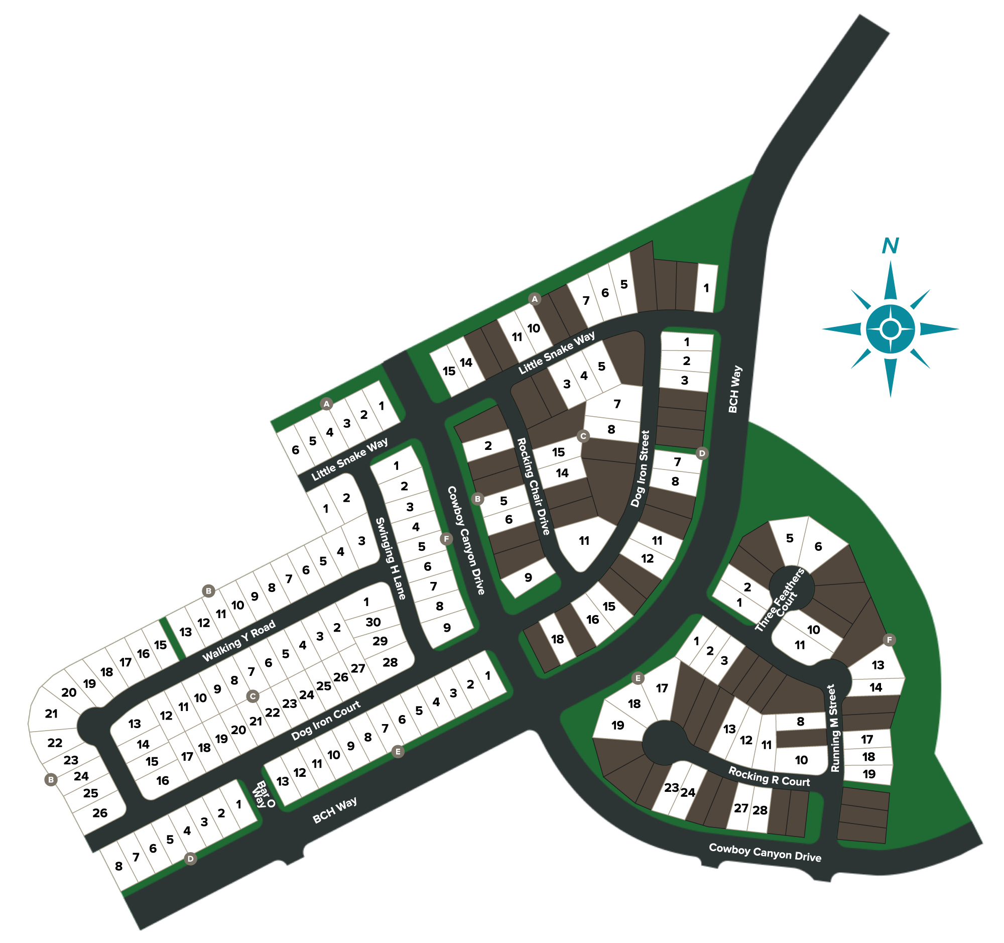 Berry Creek Highlands site plan