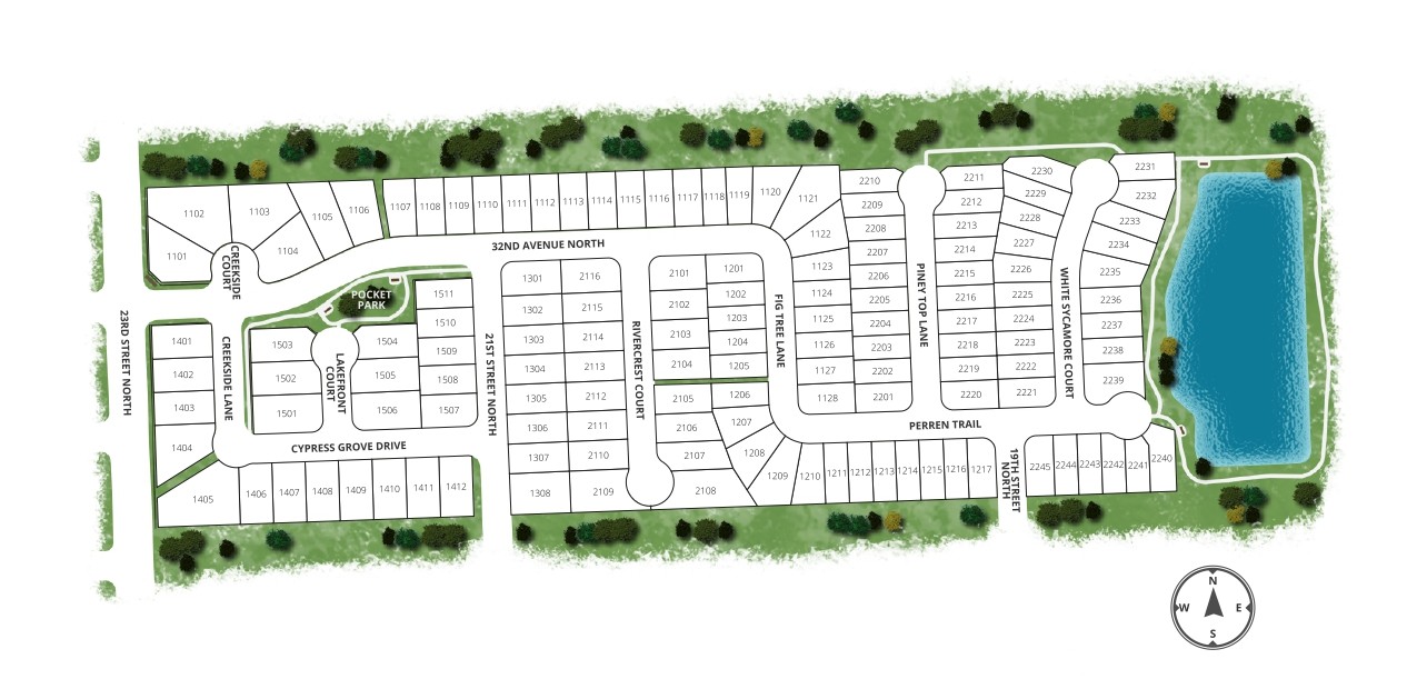 Sunrise Cove site plan
