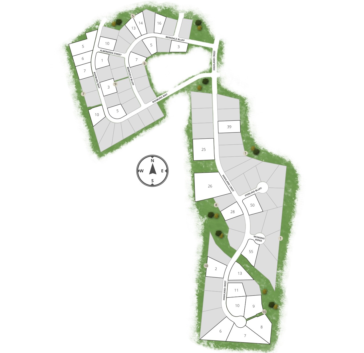 Highland Estates site plan