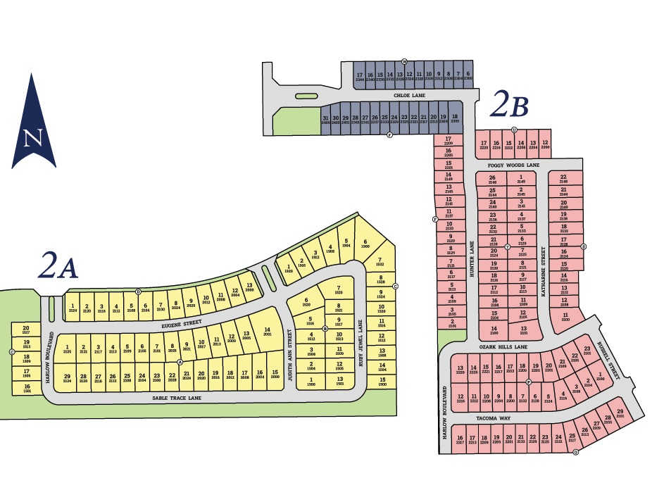 The Woods at Lindsey Place site plan