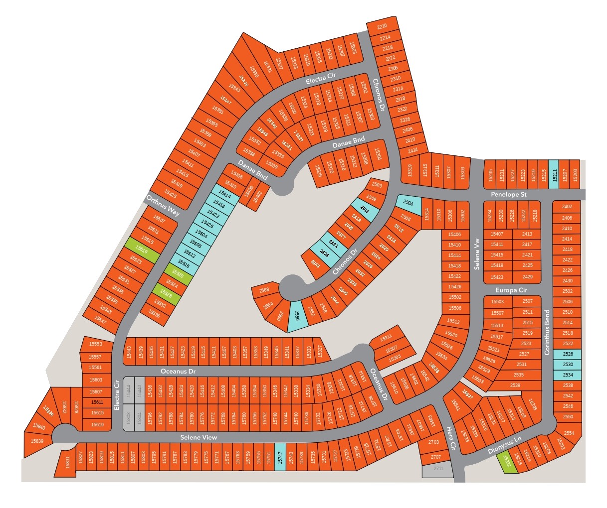 Hidden Bluffs at TRP site plan