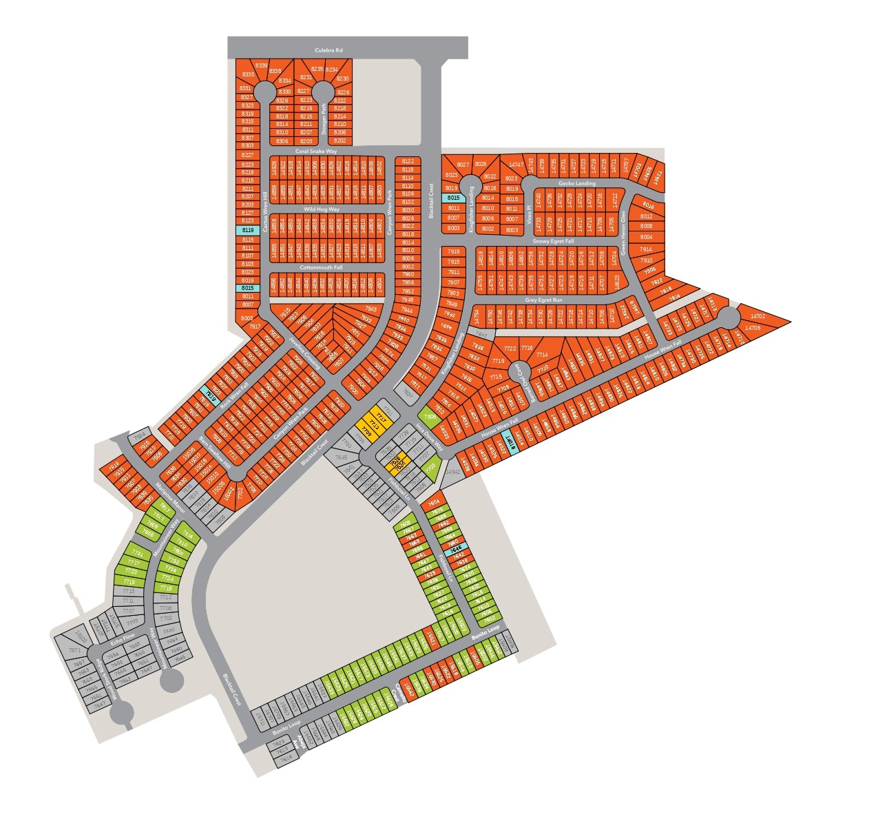 Preserve at Culebra site plan