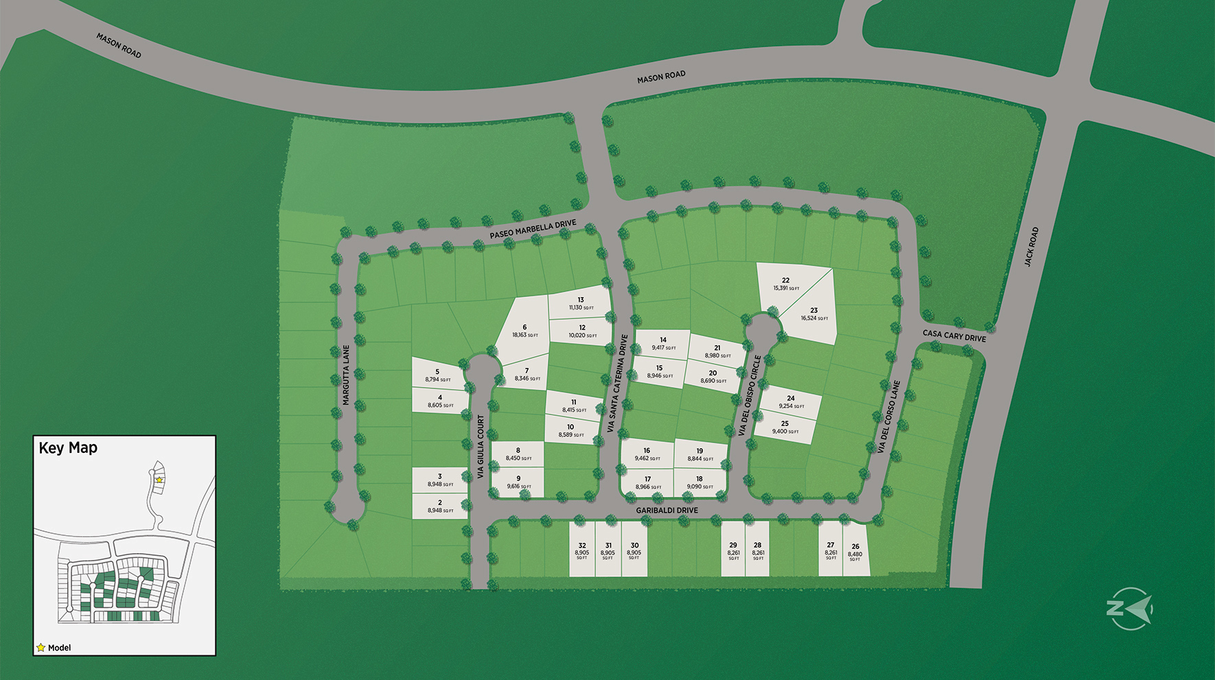 Toll Brothers at Dunham Pointe site plan