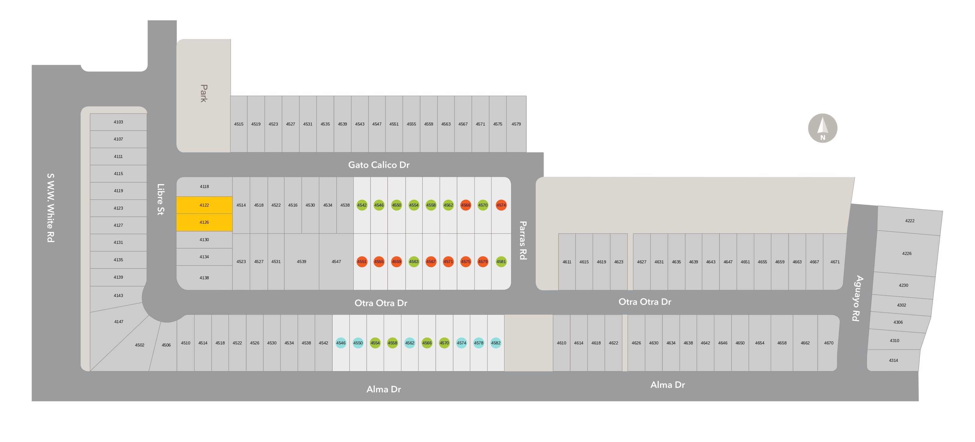 Spanish Trails Villas site plan