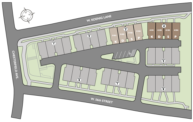 Koenig Townhomes site plan