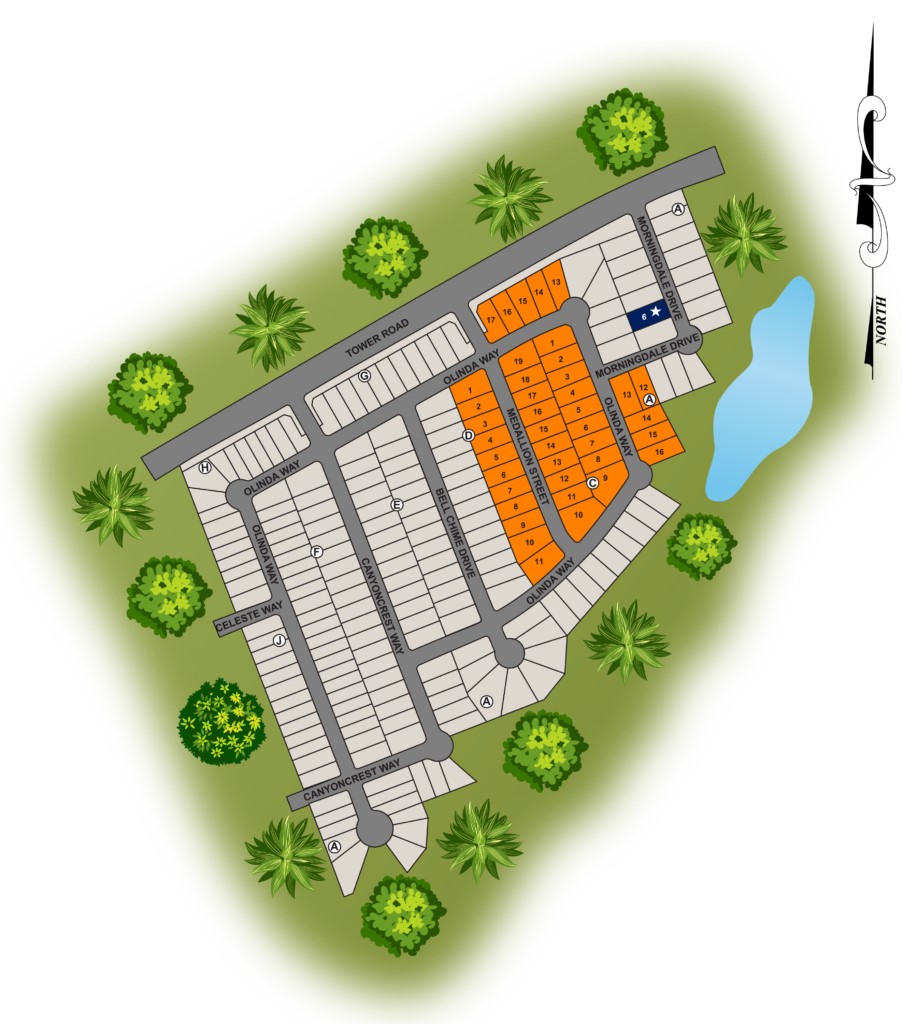 Saddleback at Santa Rita site plan