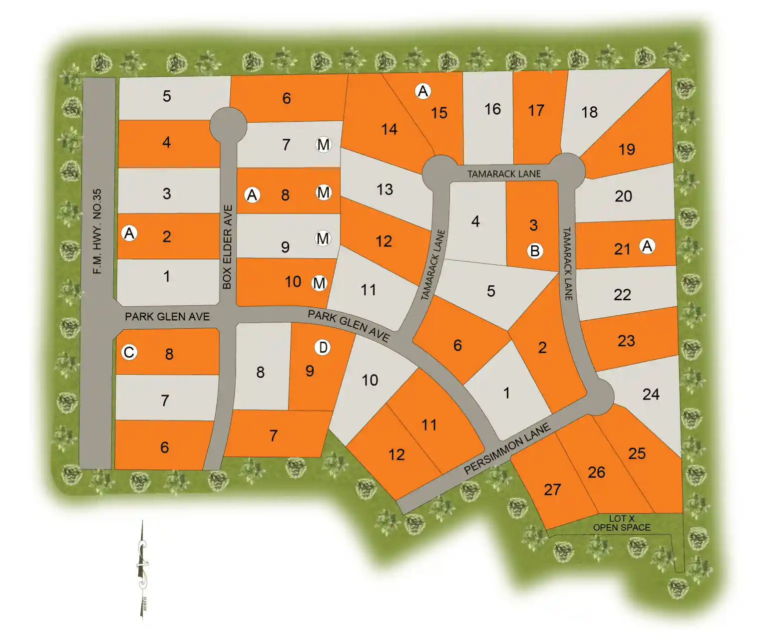 Ridge Park Estates site plan