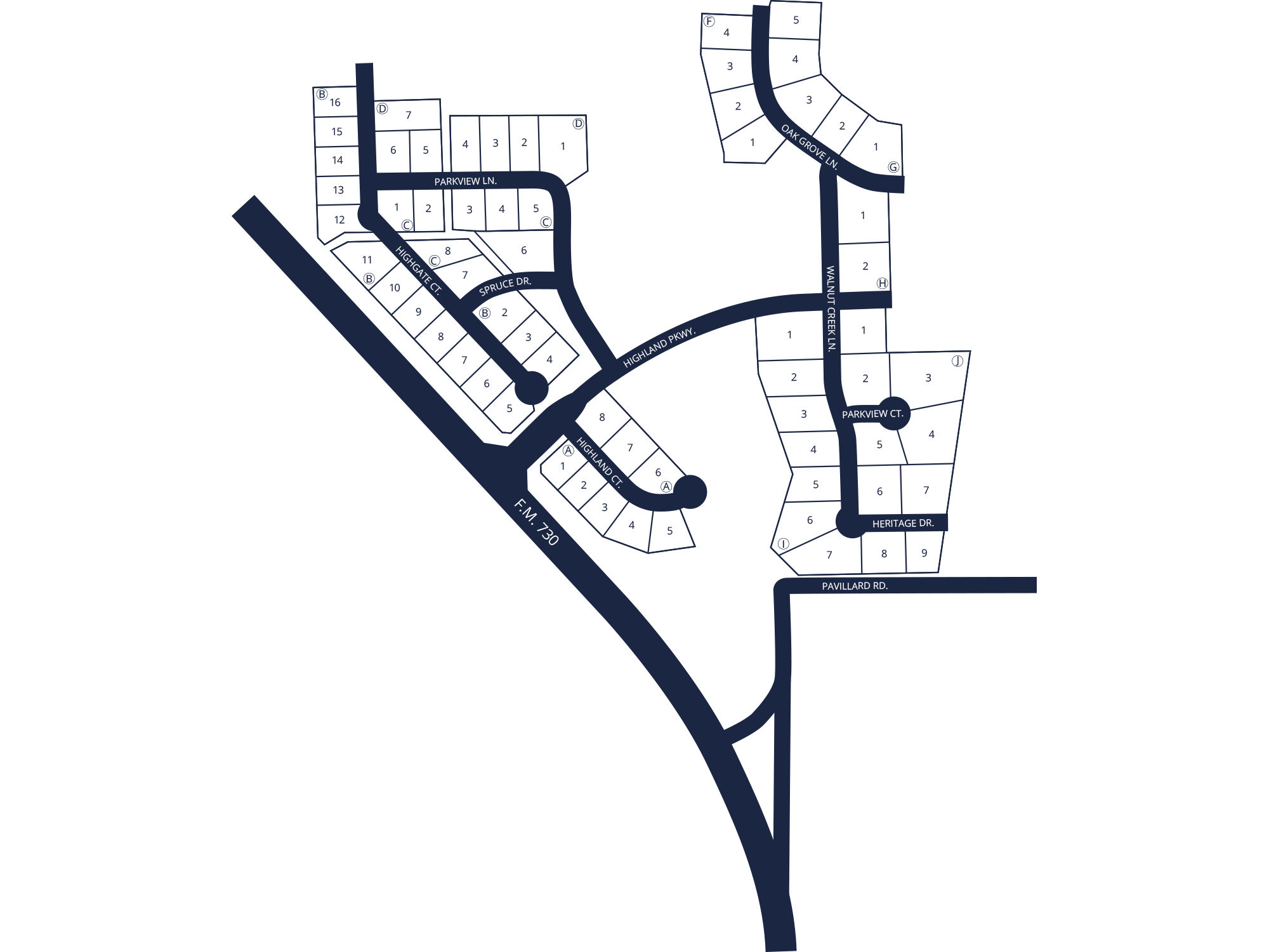 Highland Oaks site plan