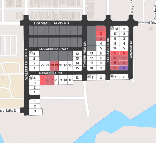 Lakes of River Trails site plan