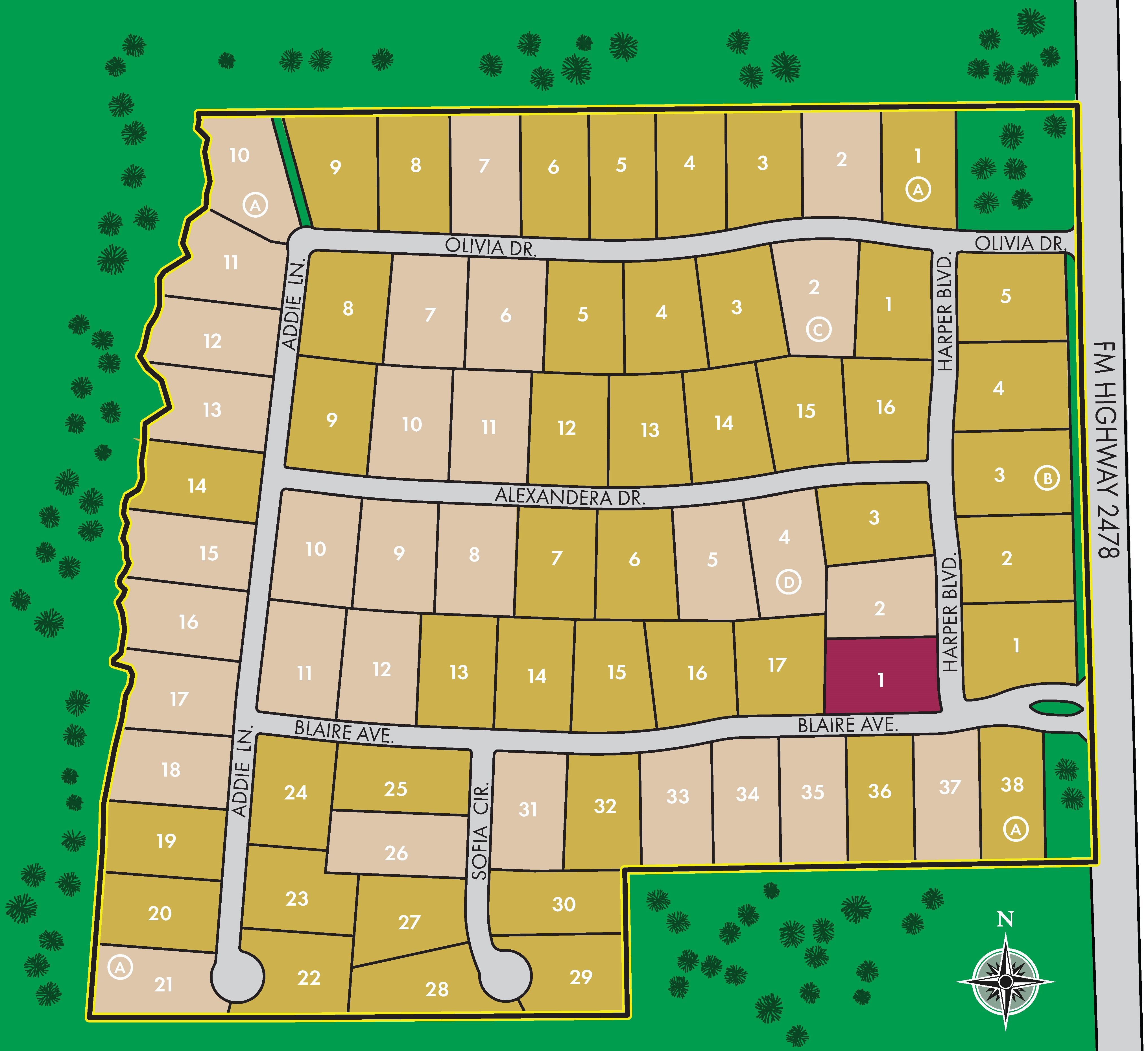 Harper States site plan