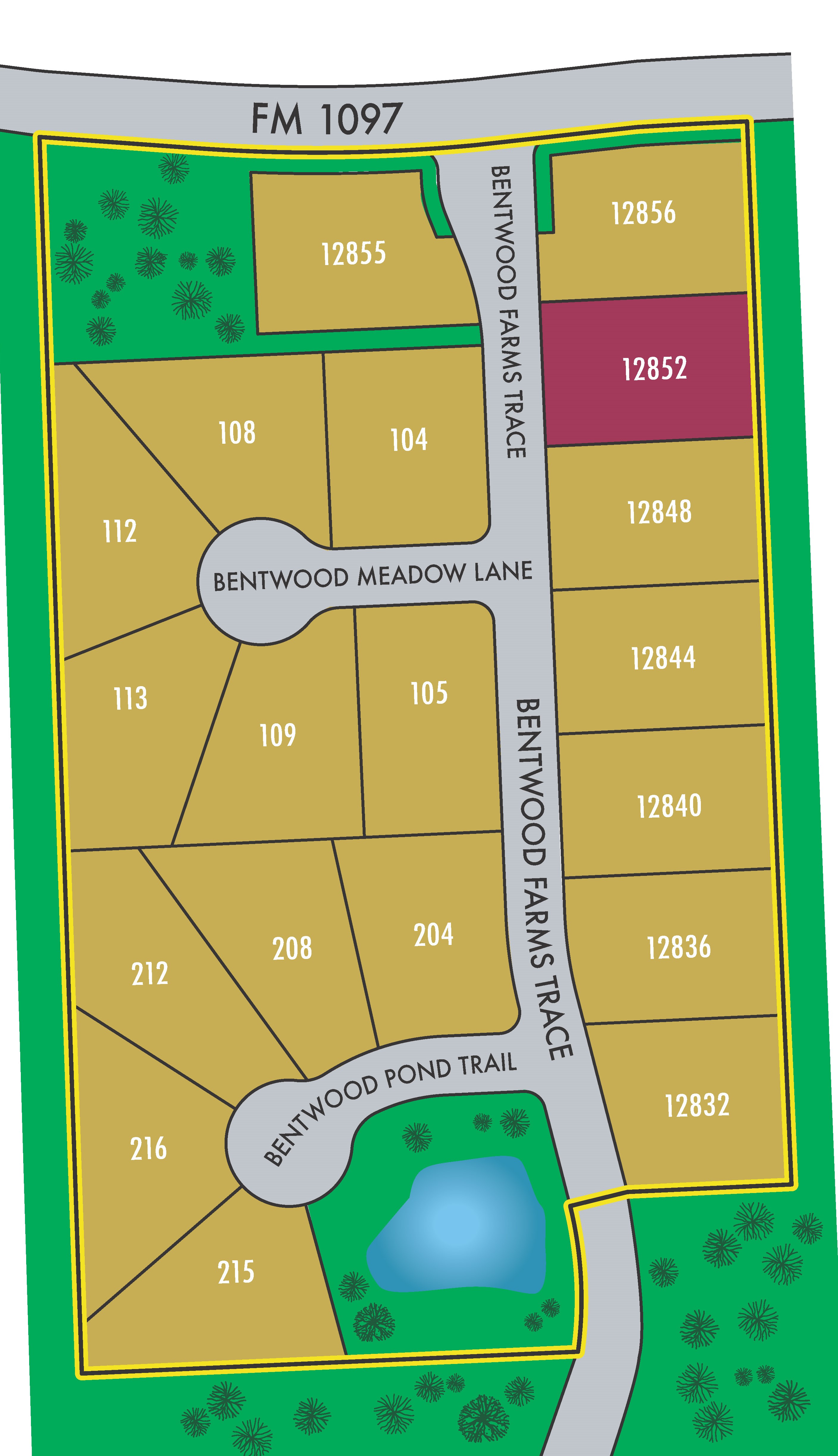 Bentwood Farms site plan