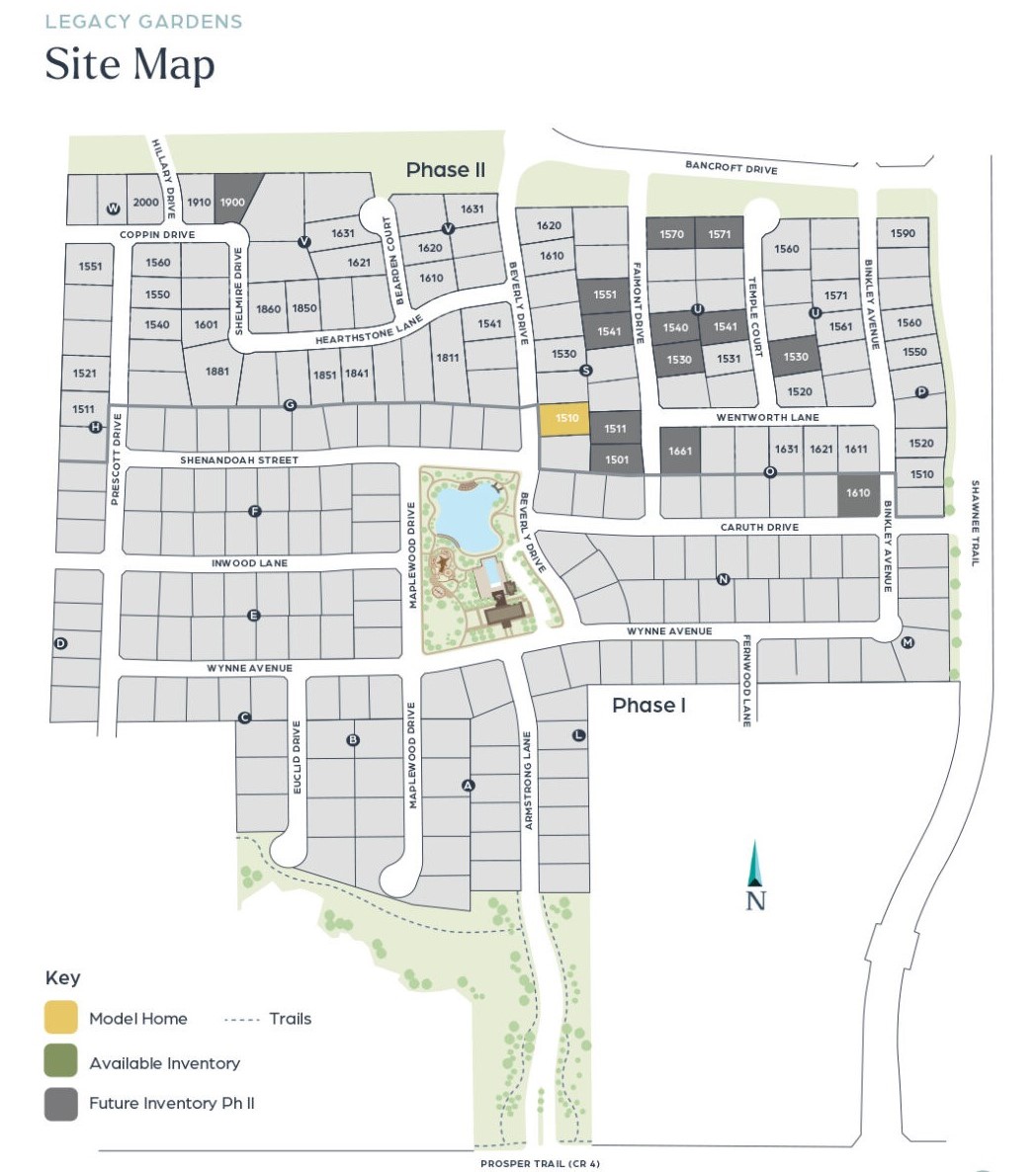 Legacy Gardens site plan