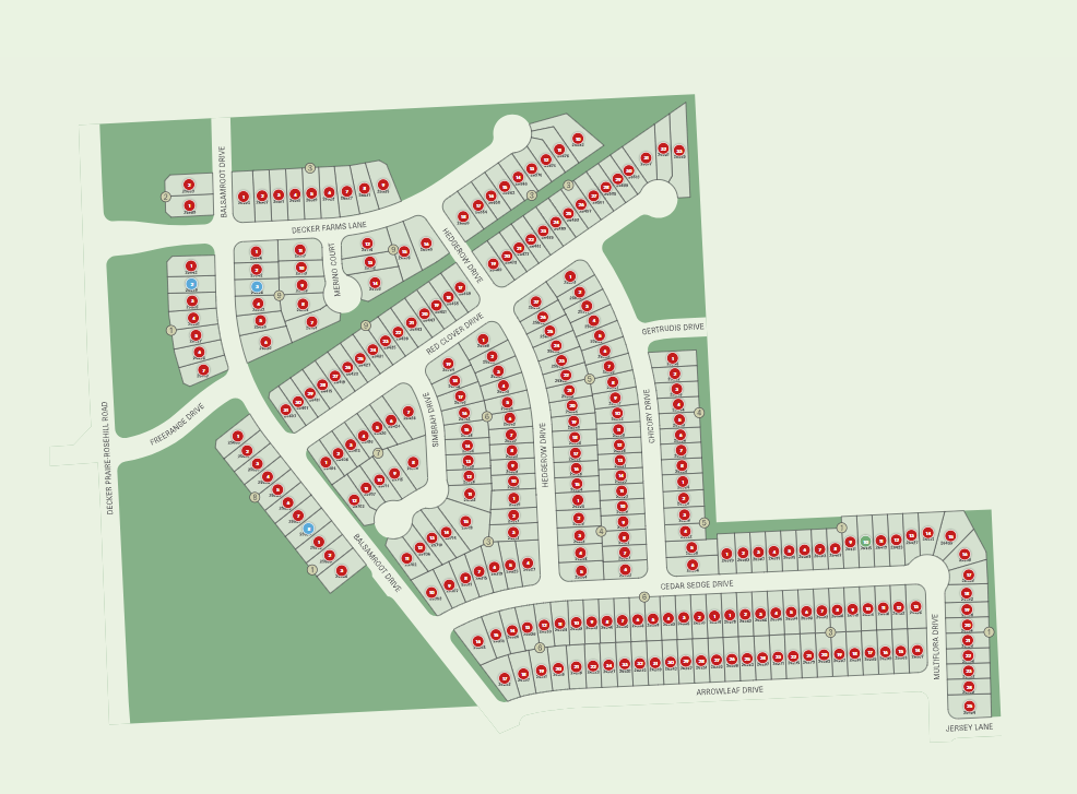 Decker Farms site plan