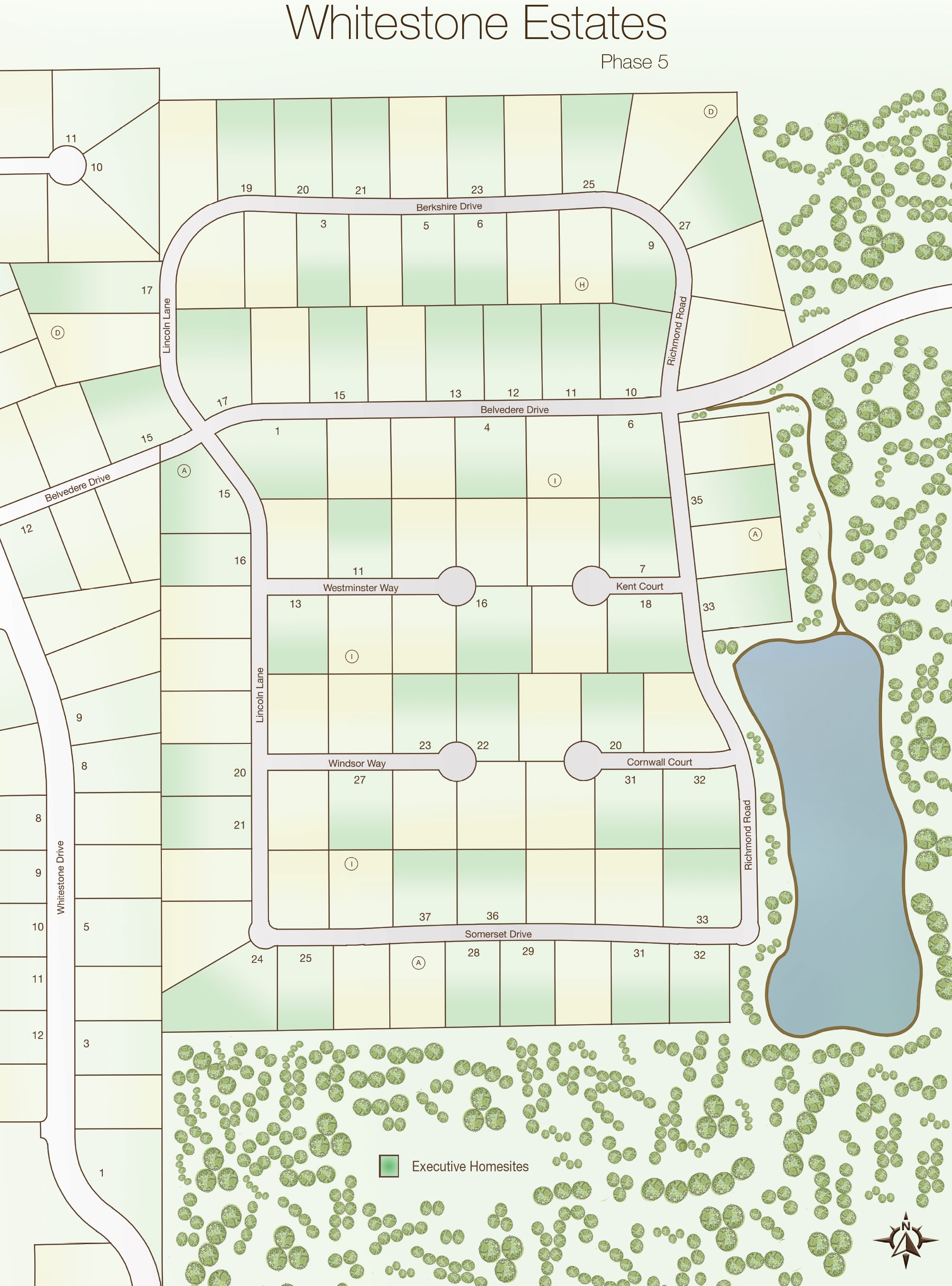 Whitestone Estates site plan