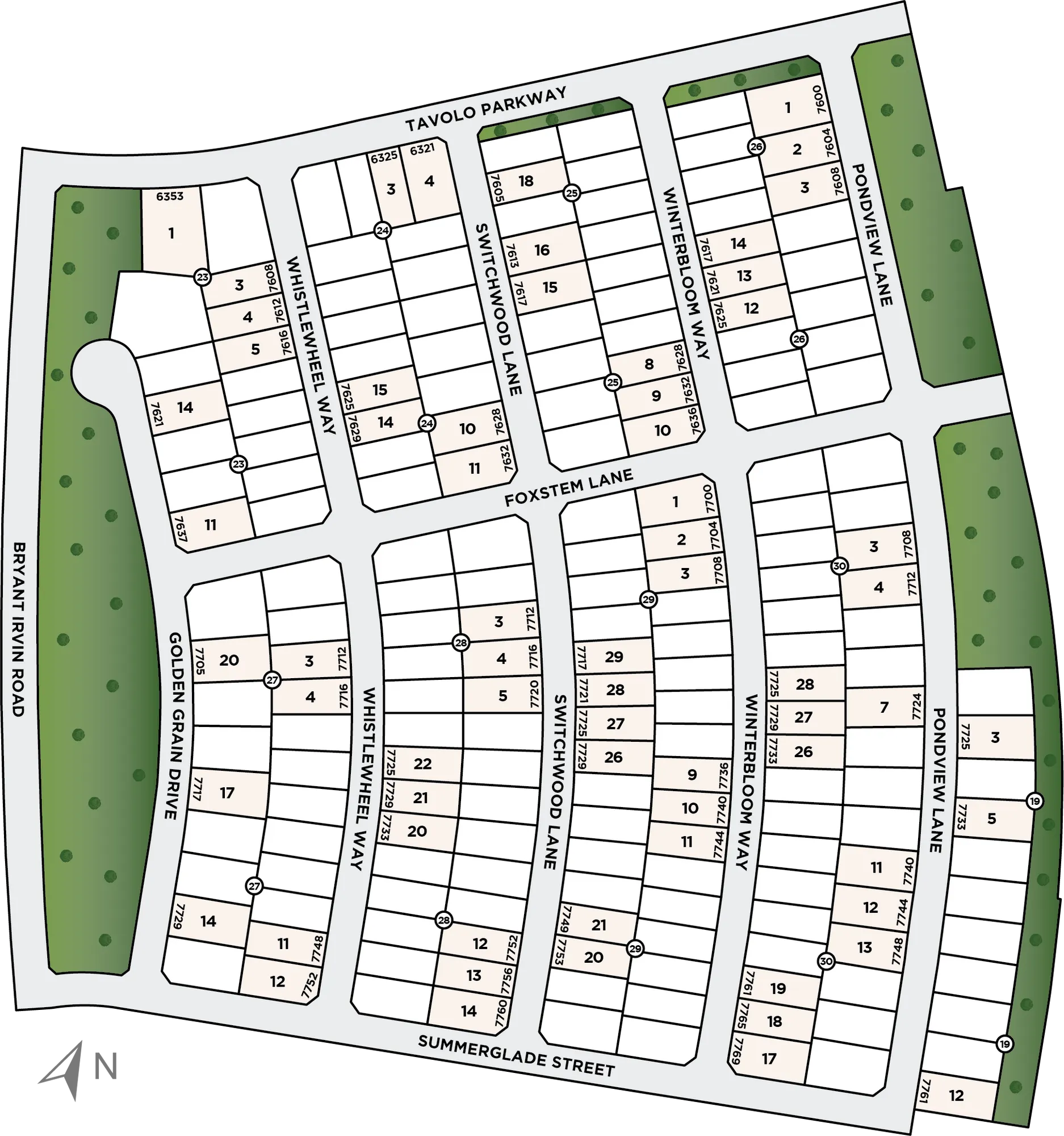 Tavolo Park site plan