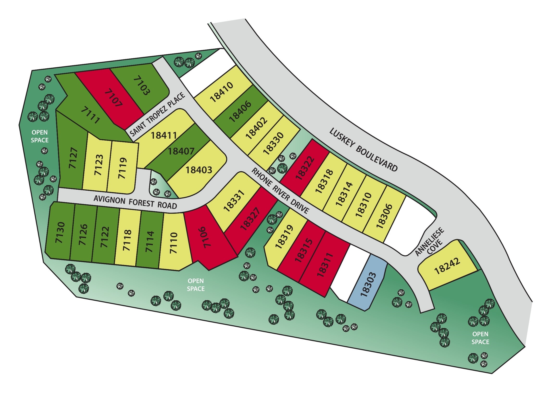 Crown Ridge Manor site plan