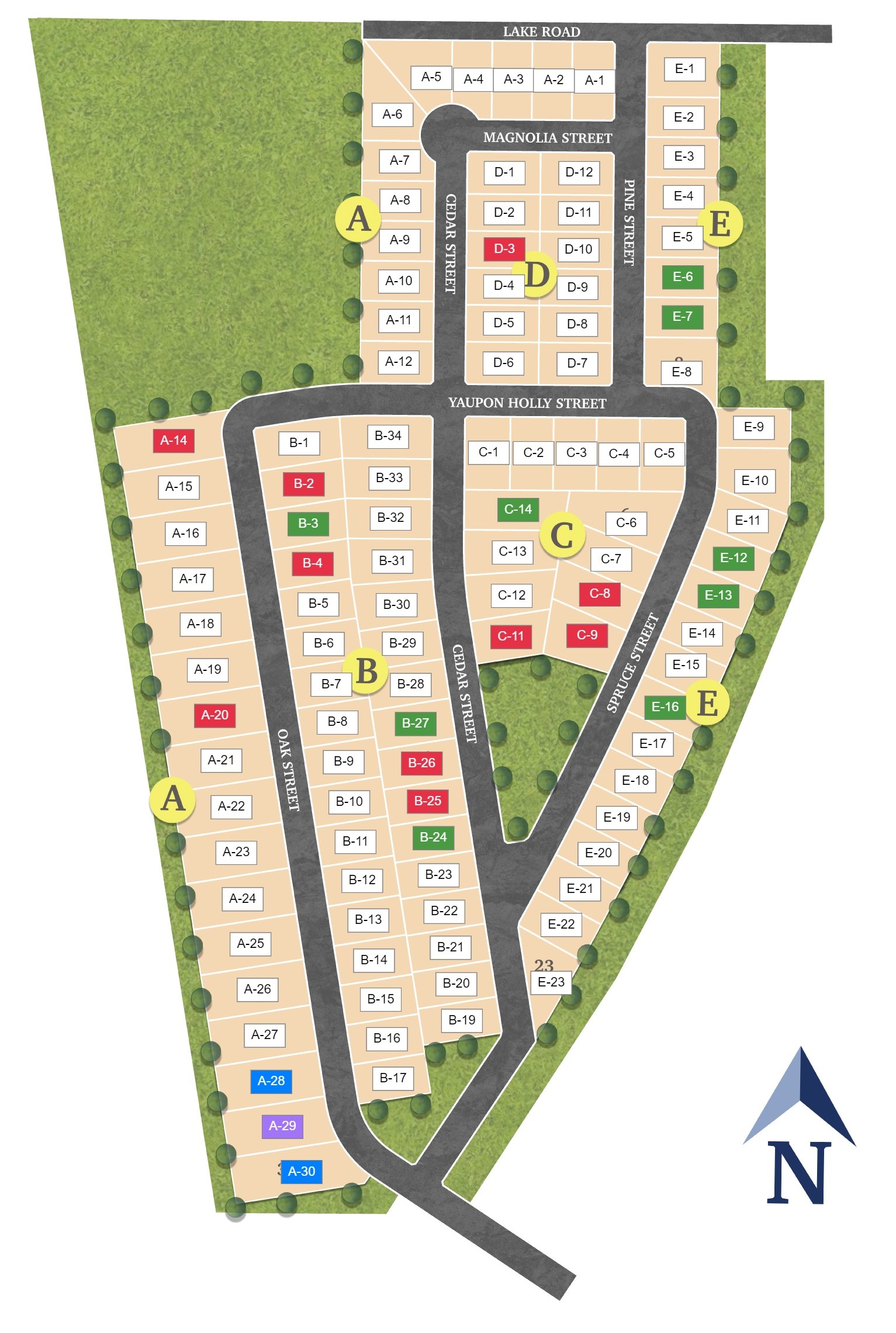 LAKE BREEZE site plan
