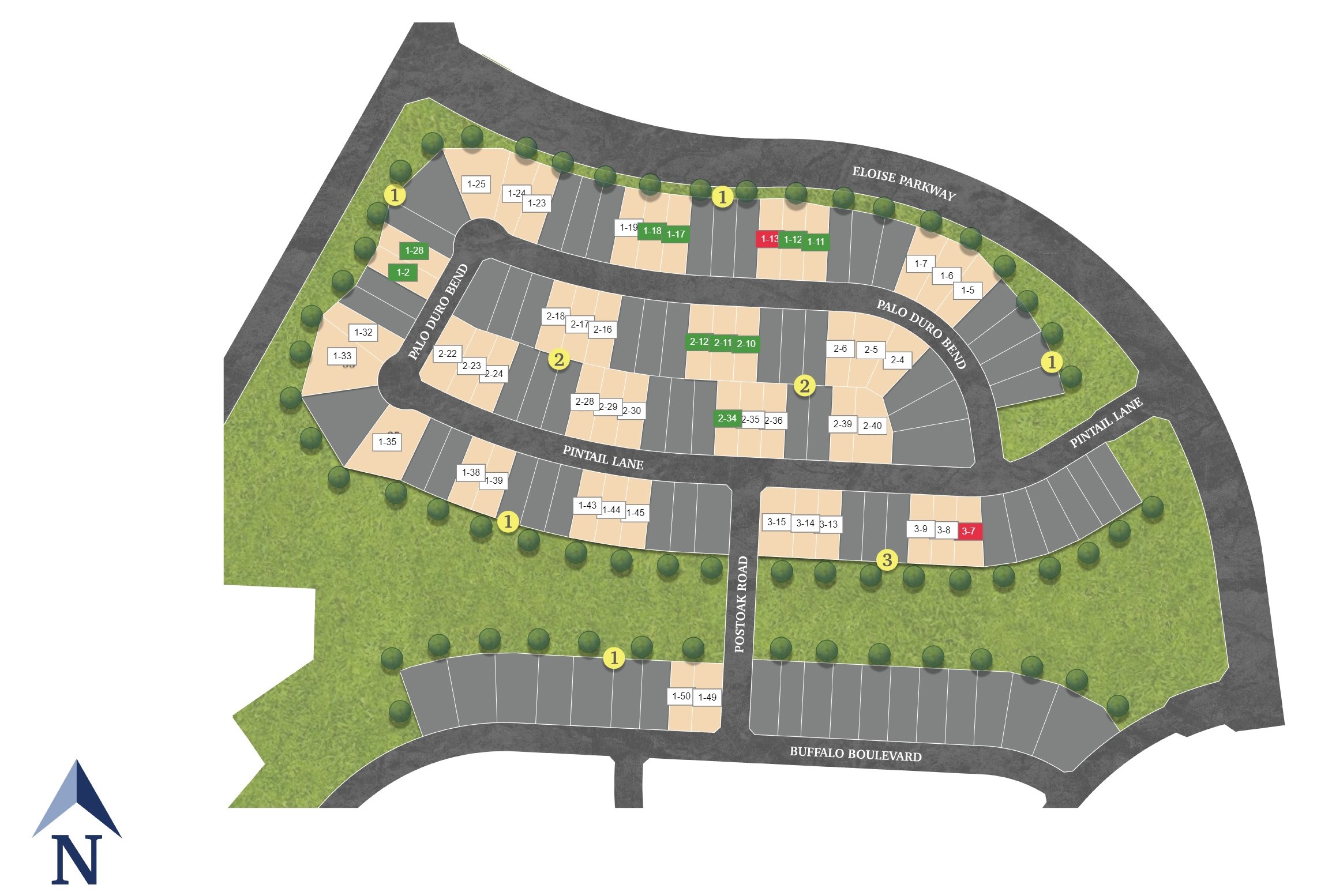 REUNION site plan