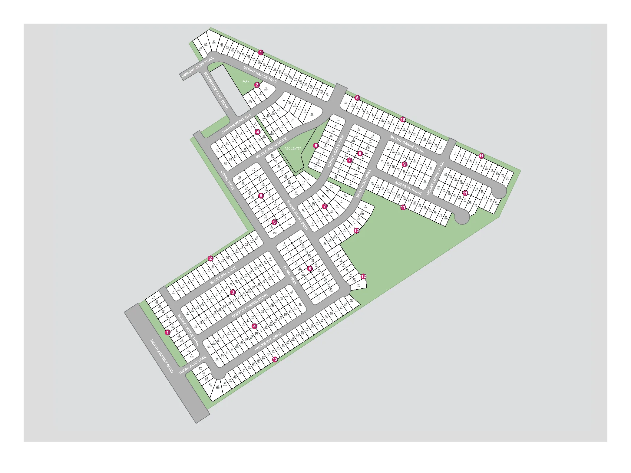 Cliffstone Hills site plan