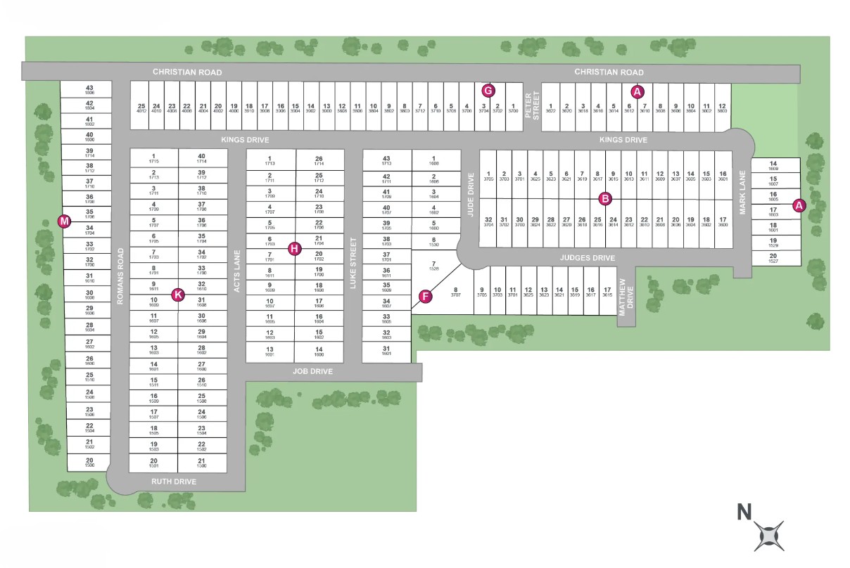 Christian Meadows site plan