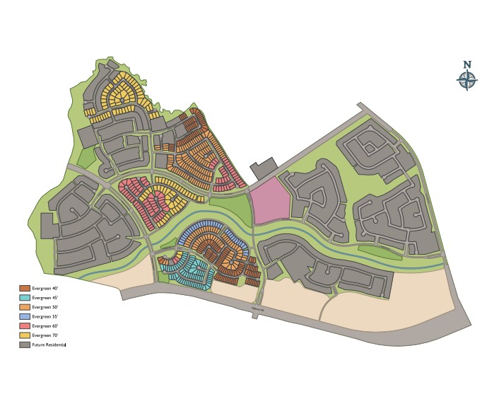 EVERGREEN 40' site plan