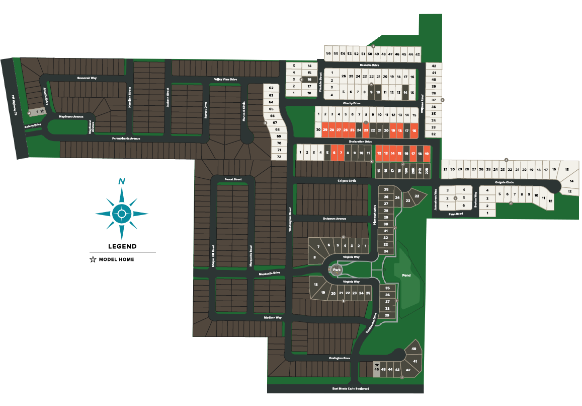 Monticello Park site plan