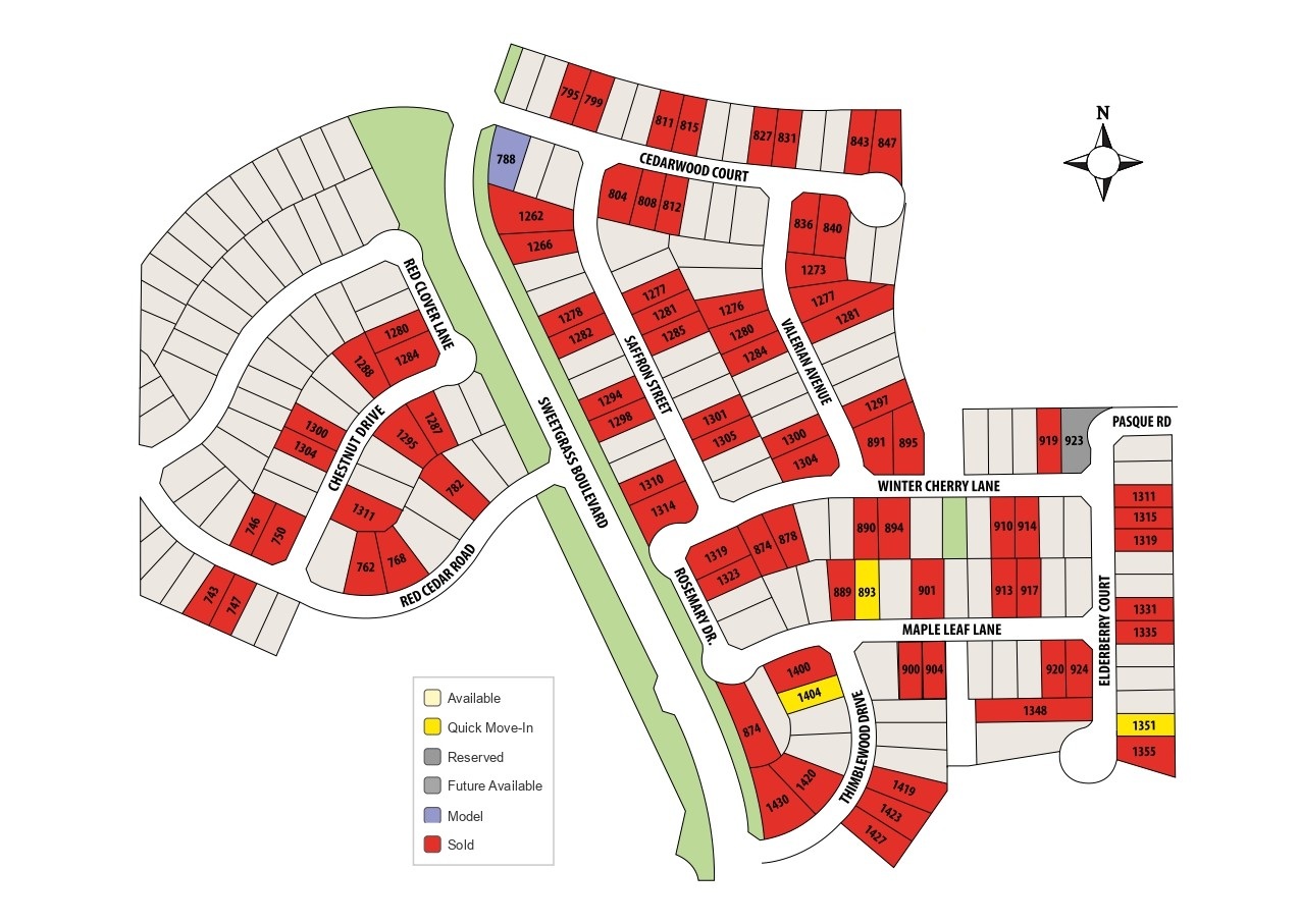 Sweetgrass site plan