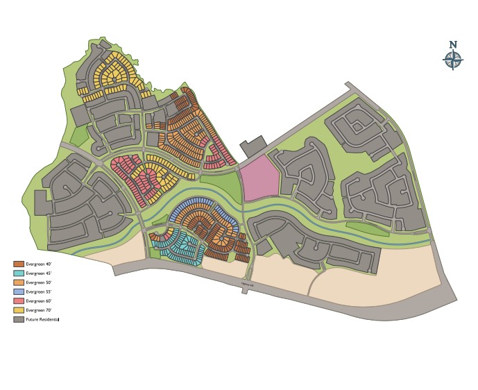 EVERGREEN 60' site plan