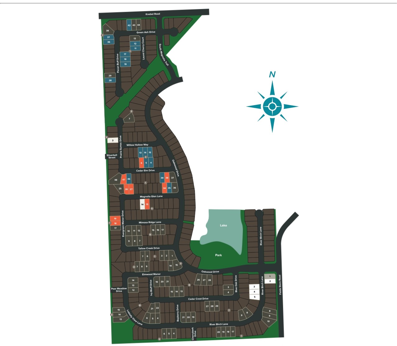 Oakwood Estates site plan