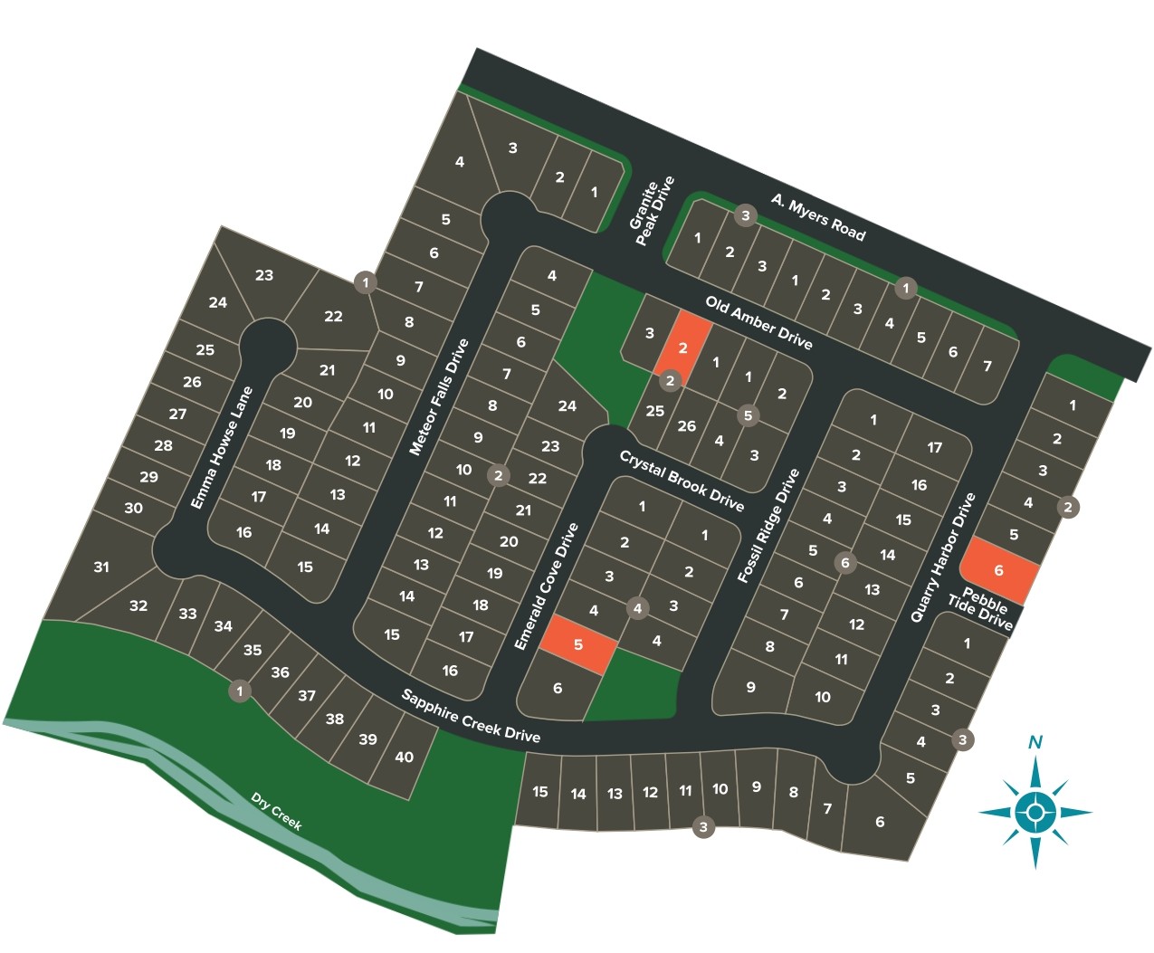 StoneCreek Estates site plan
