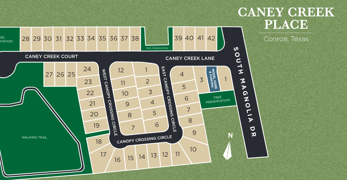 Caney Creek Place site plan