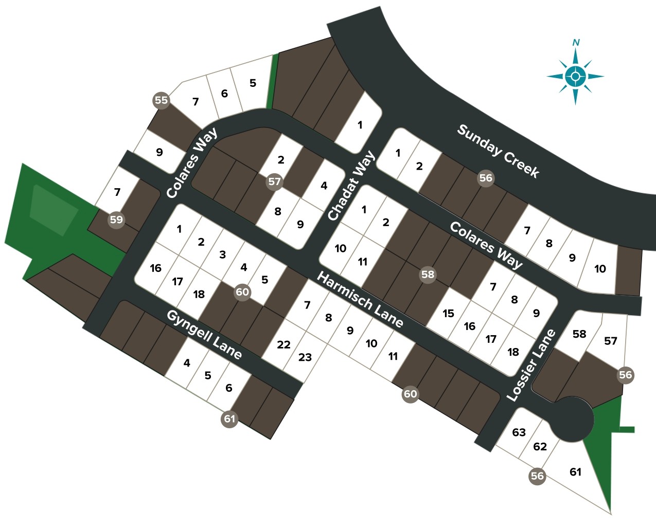 Sunday Creek at Kinder Ranch site plan