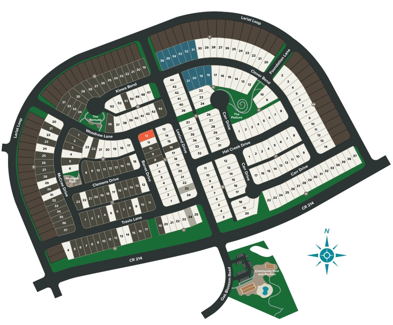 Lariat site plan