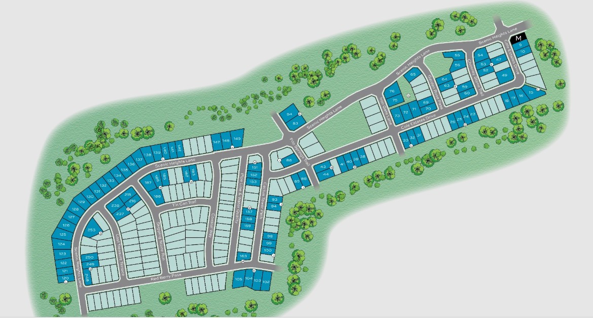 Retreat at San Gabriel site plan