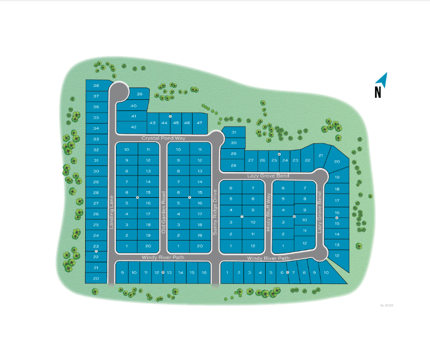 Hawkes Landing site plan