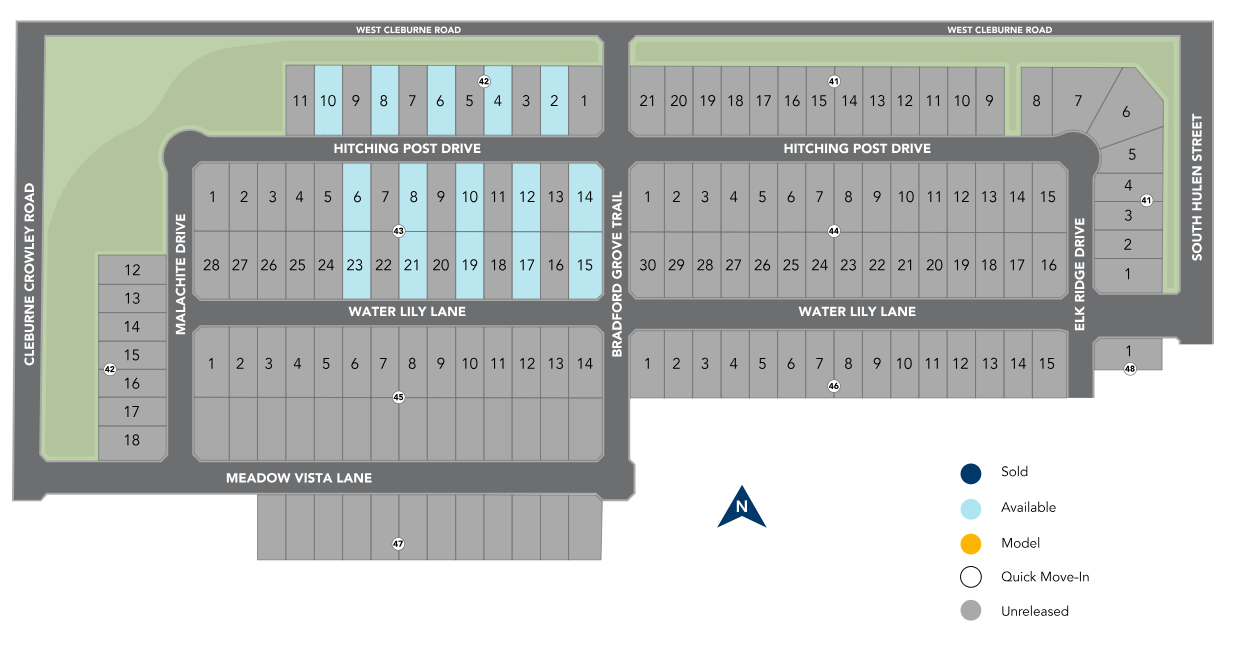 Hulen Trails site plan