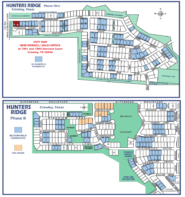 Hunters Ridge site plan