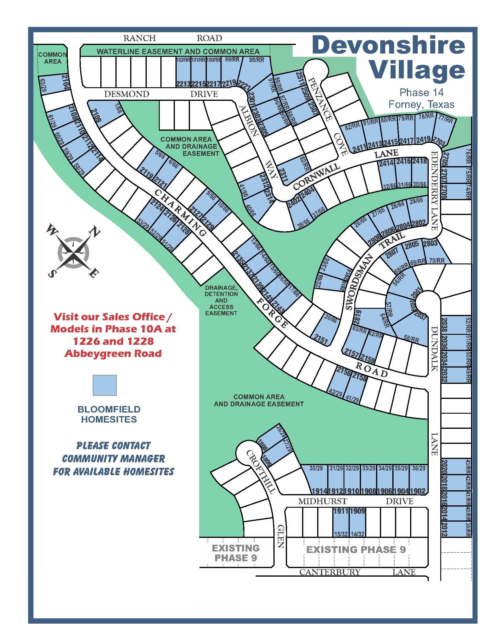 Devonshire site plan