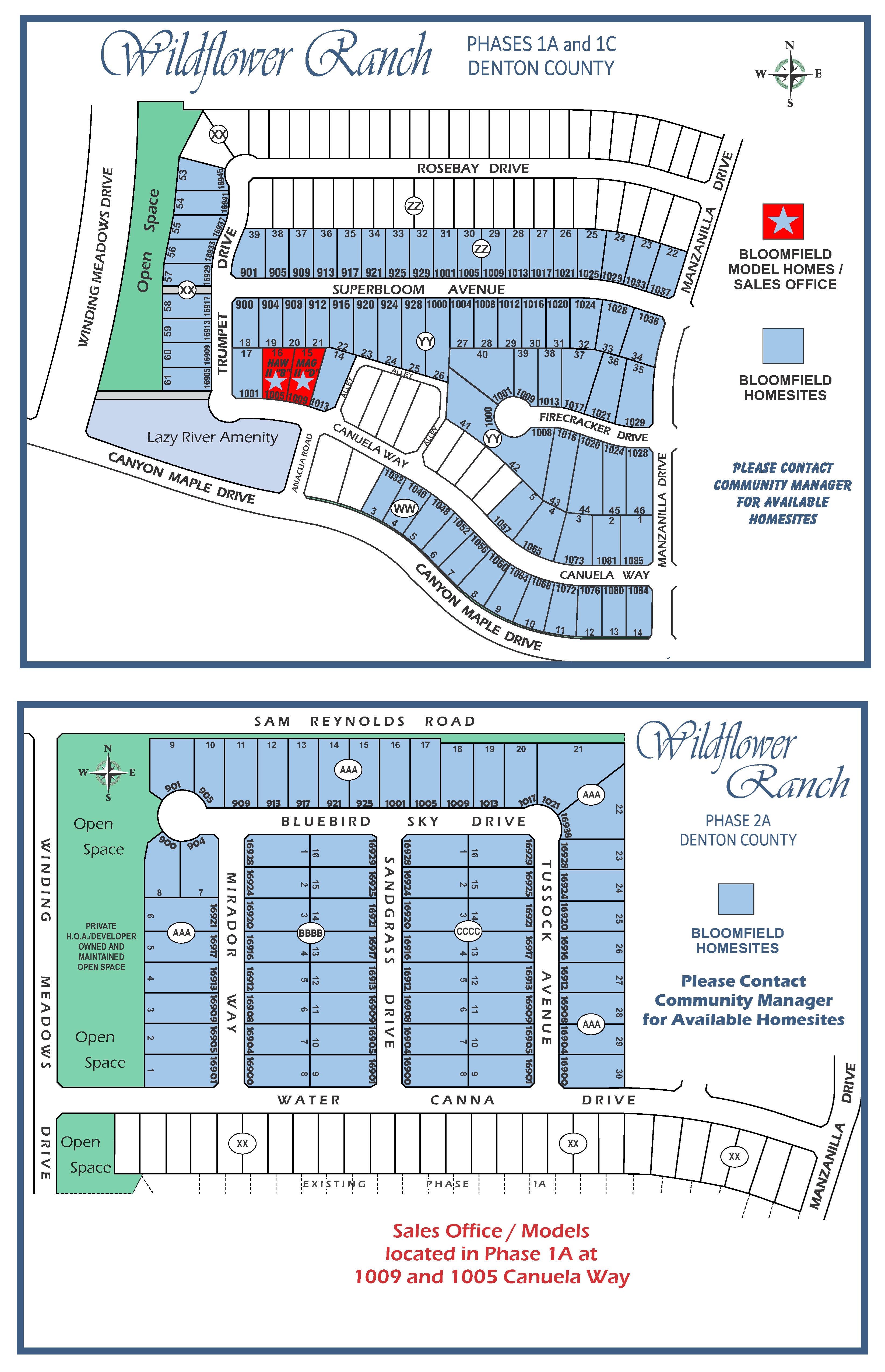 Wildflower Ranch site plan