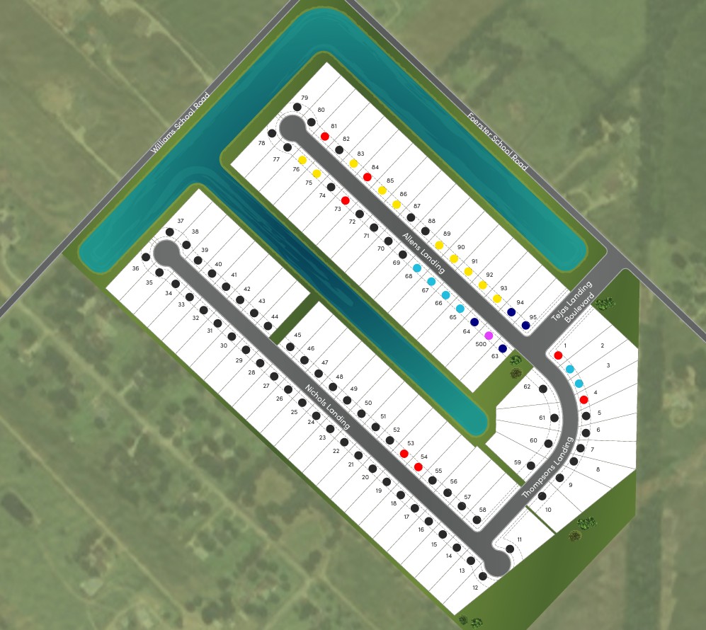 TEJAS LANDING site plan